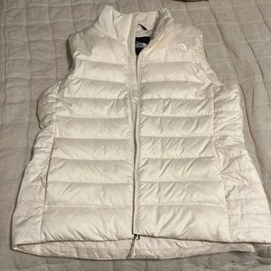 White North Face Puffer Vest
